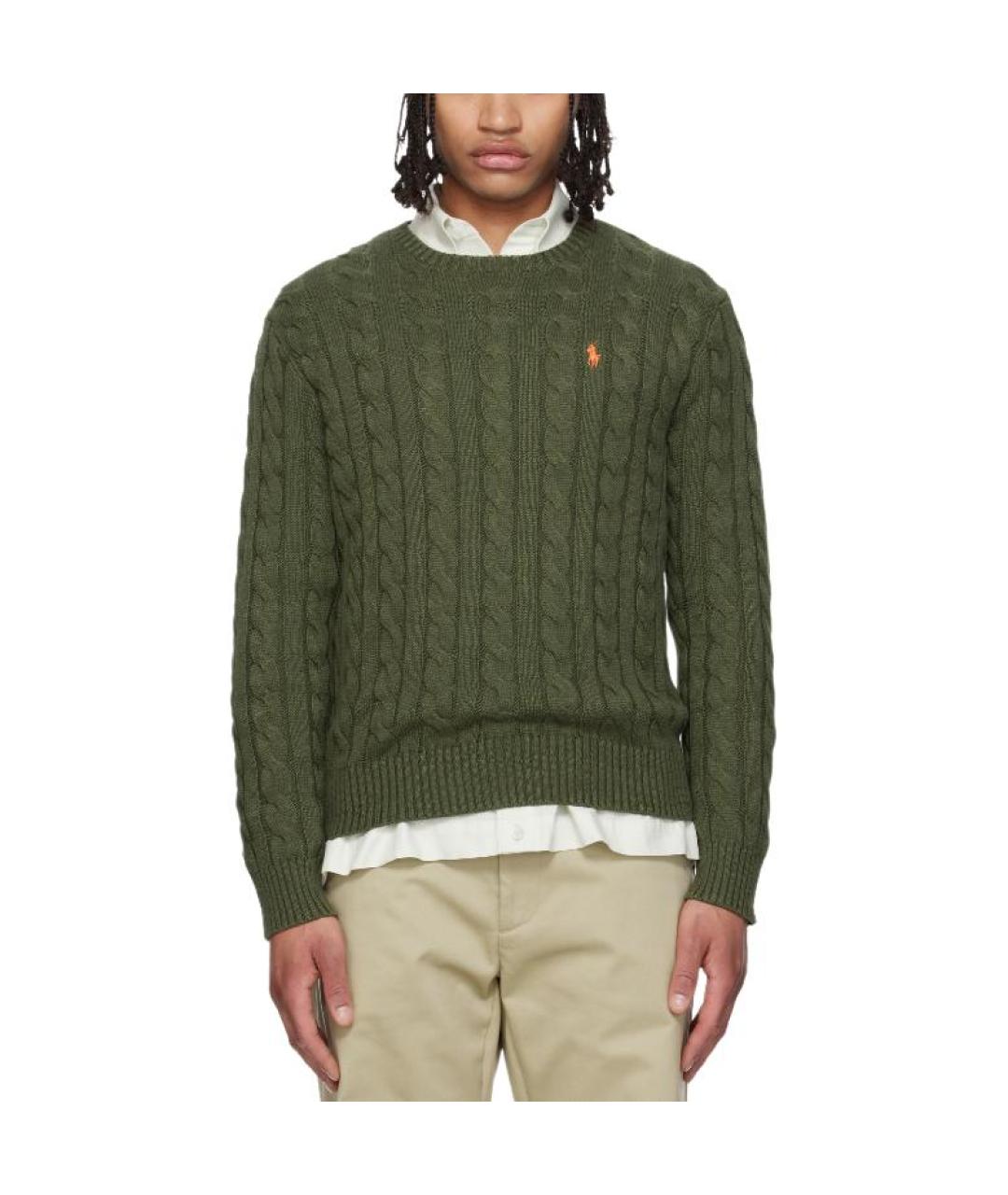 POLO RALPH LAUREN Зеленый джемпер / свитер, фото 5