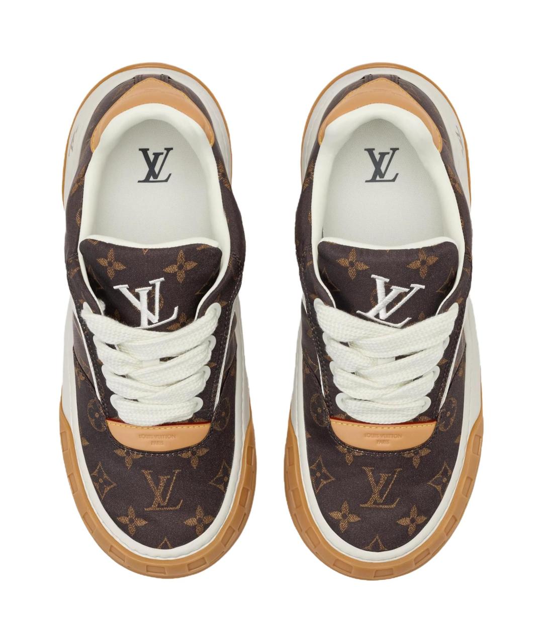 LOUIS VUITTON Коричневые кроссовки, фото 4