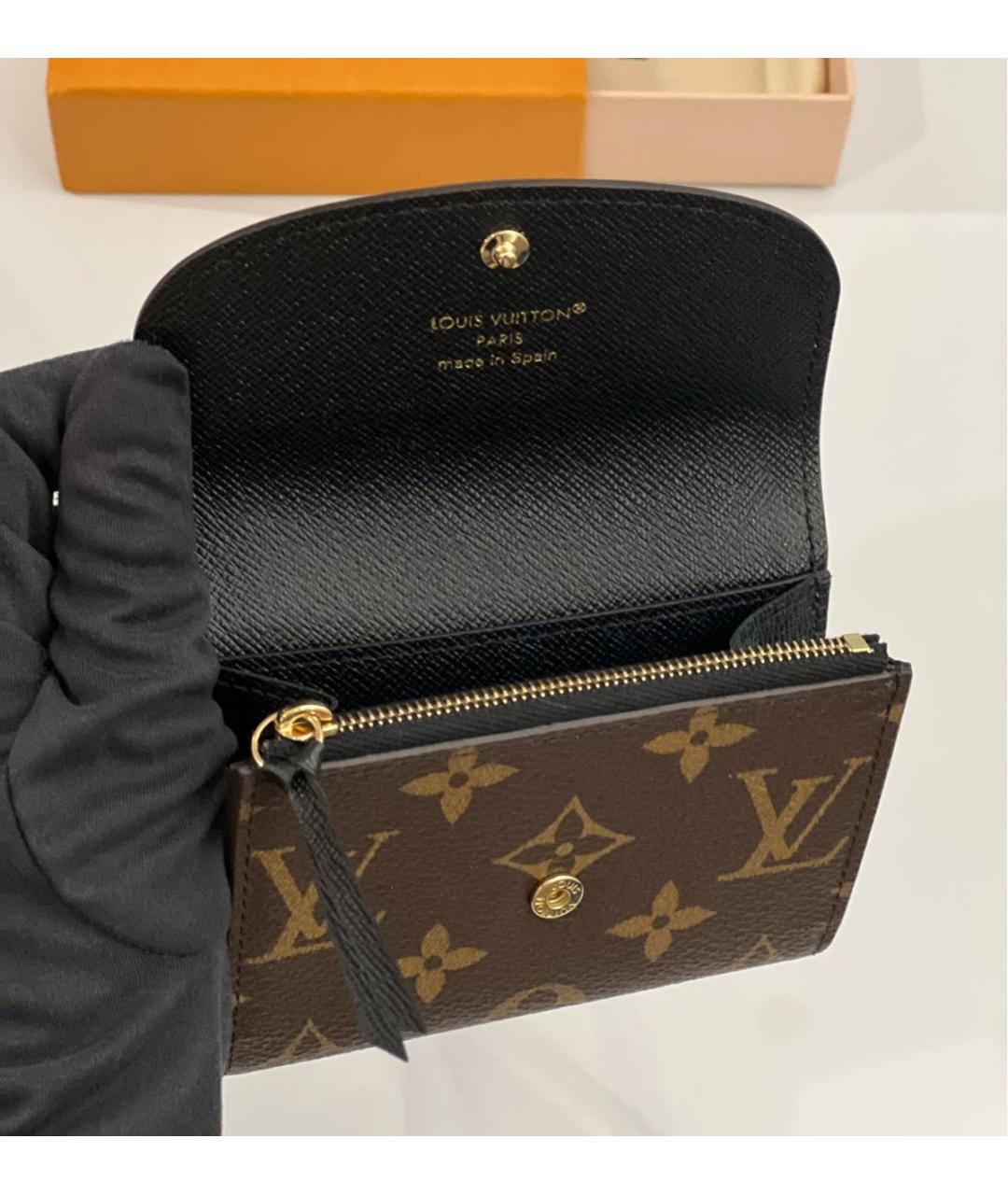 LOUIS VUITTON Коричневый кошелек, фото 4