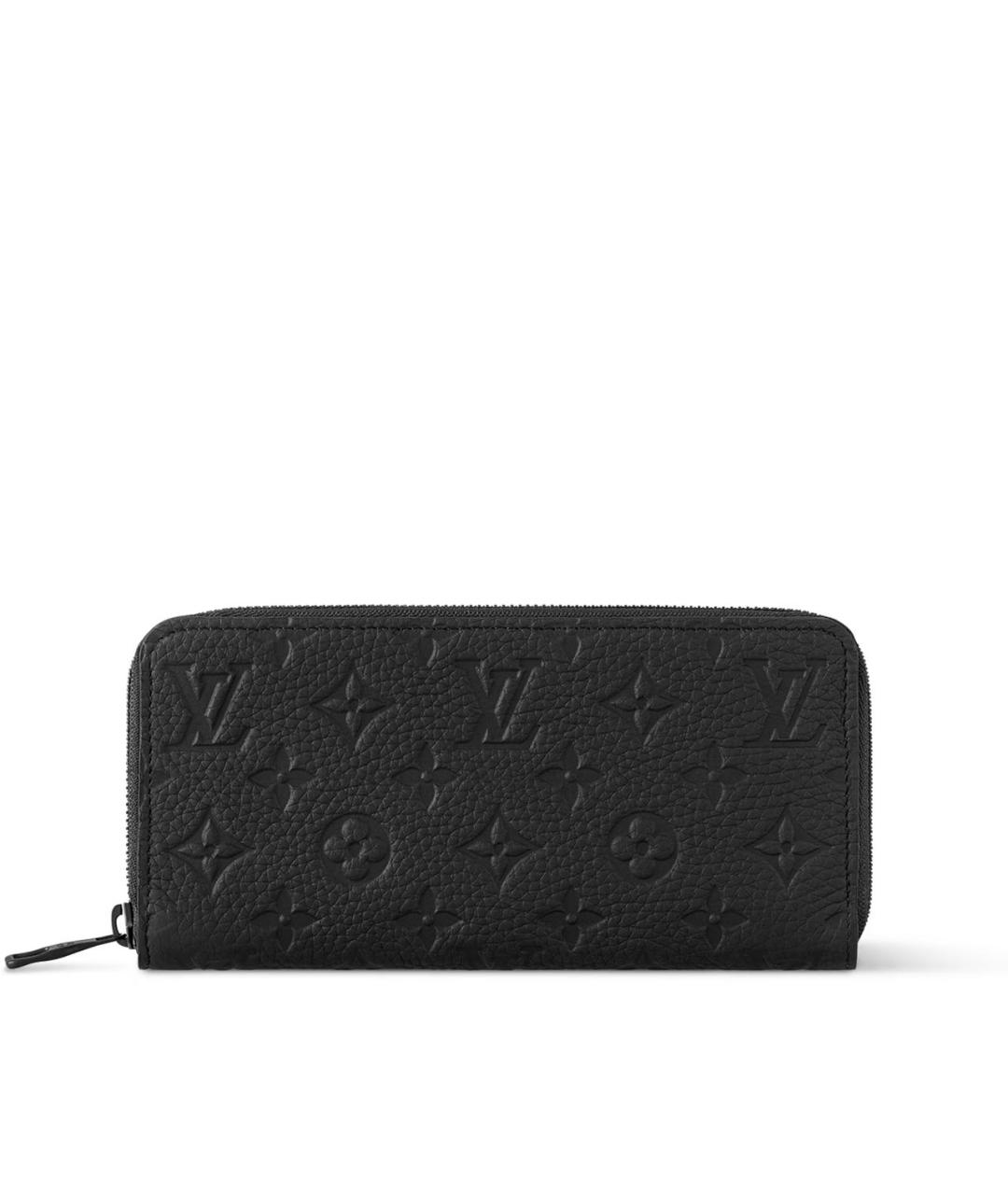 LOUIS VUITTON Черный кожаный кошелек, фото 1