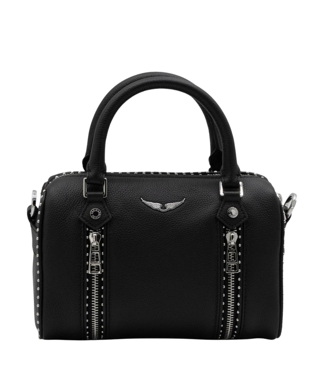 ZADIG & VOLTAIRE Черная кожаная сумка тоут, фото 1