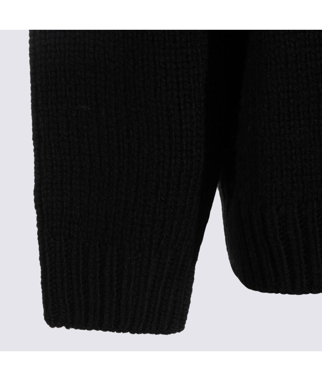OFF-WHITE Черный шерстяной джемпер / свитер, фото 4