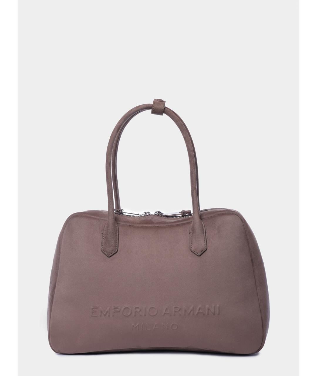 EMPORIO ARMANI Коричневая сумка тоут, фото 5