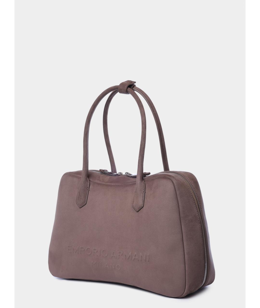 EMPORIO ARMANI Коричневая сумка тоут, фото 2