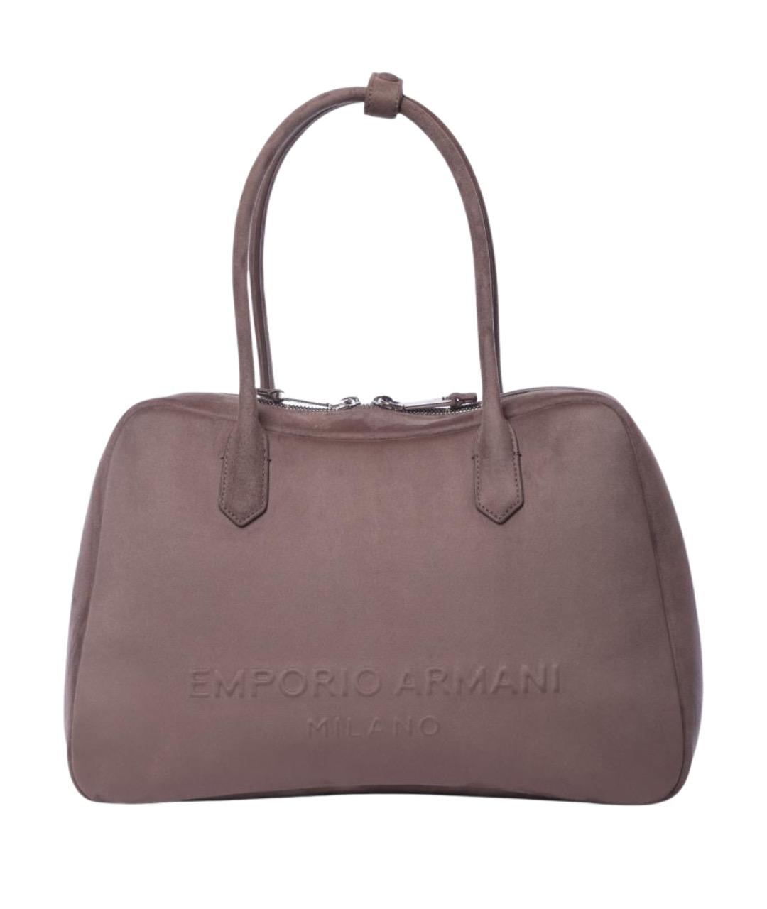 EMPORIO ARMANI Коричневая сумка тоут, фото 1