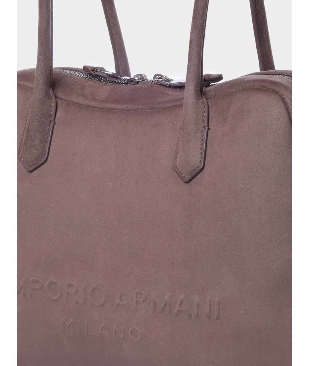 EMPORIO ARMANI Коричневая сумка тоут, фото 3