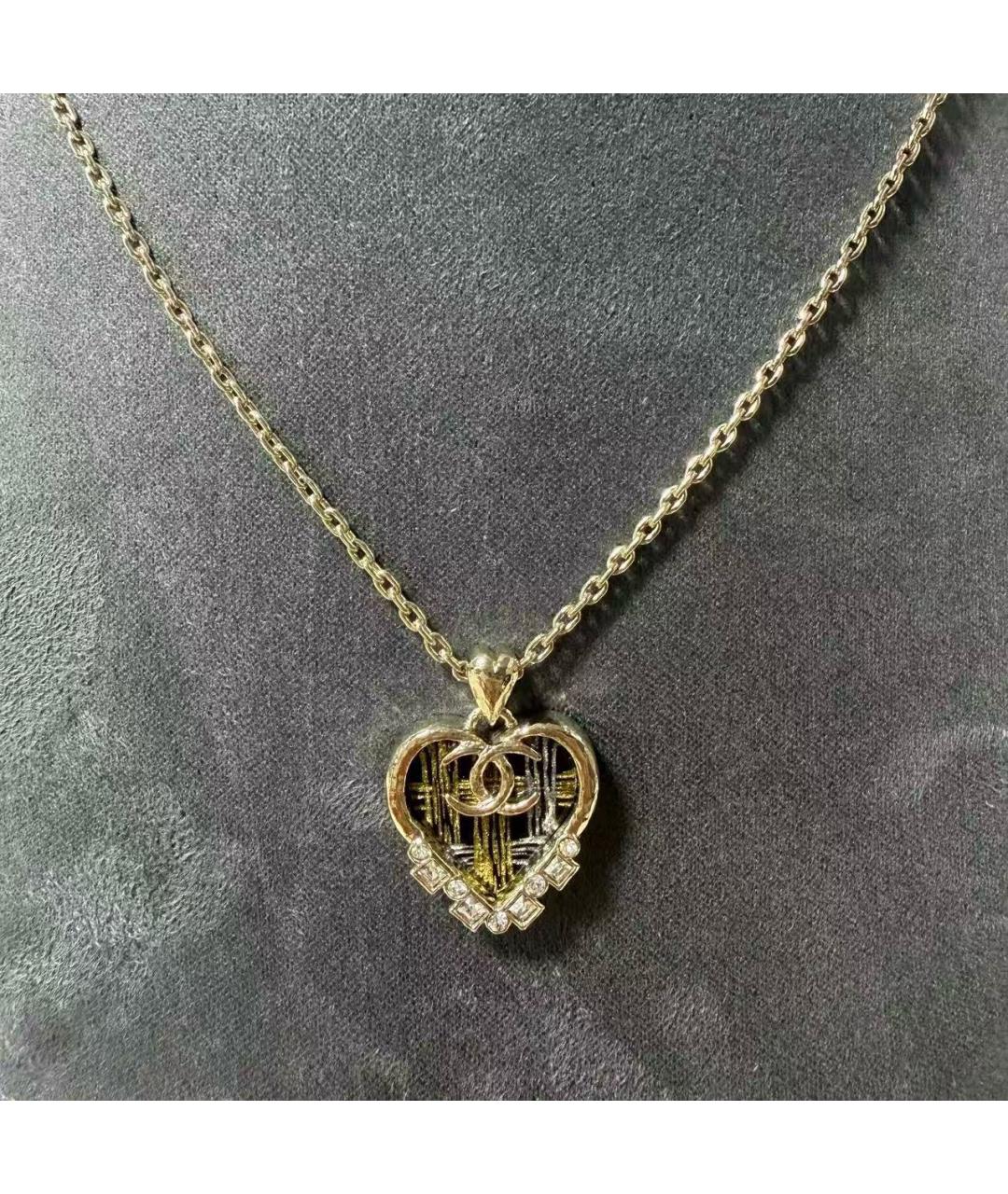 CHANEL Золотая металлическая подвеска, фото 2