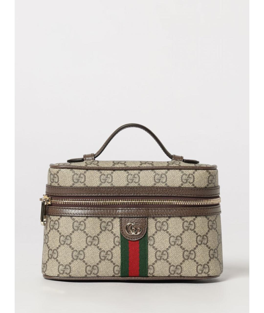 GUCCI Бежевая канва сумка через плечо, фото 5