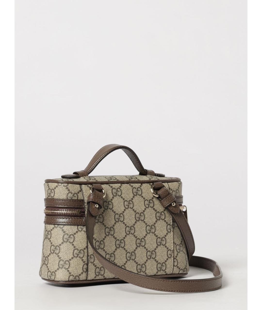 GUCCI Бежевая канва сумка через плечо, фото 2