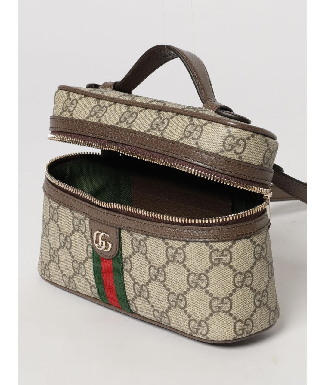 GUCCI Бежевая канва сумка через плечо, фото 4
