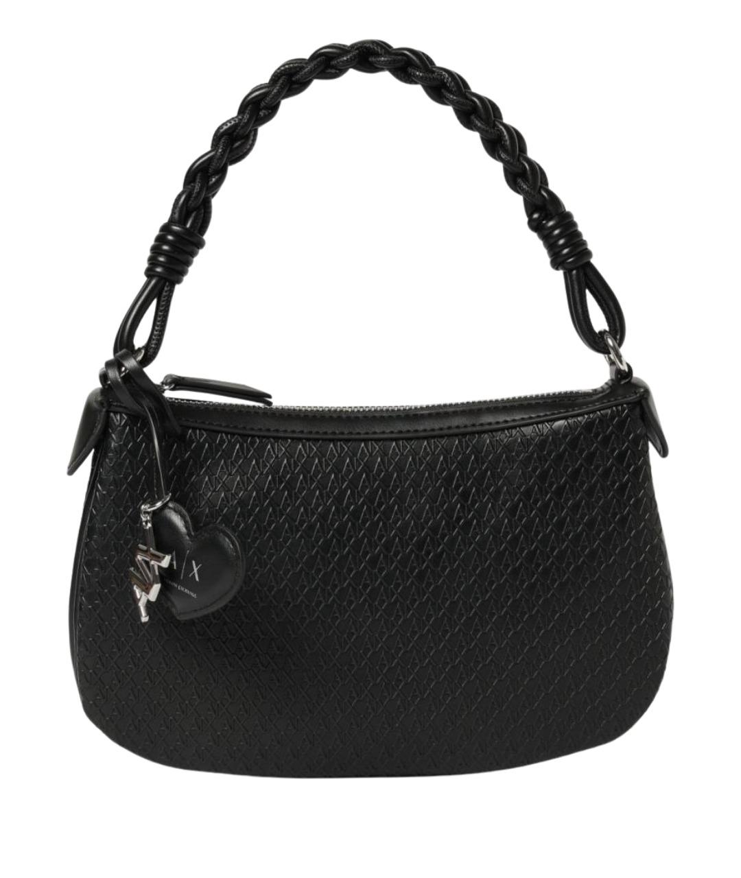 ARMANI EXCHANGE Черная синтетическая сумка через плечо, фото 1