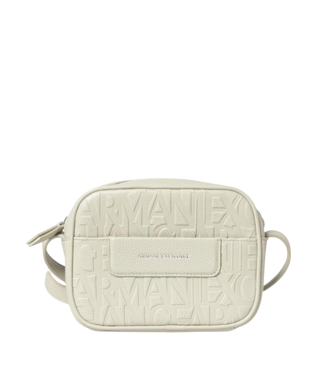 ARMANI EXCHANGE Бежевая синтетическая сумка через плечо, фото 1