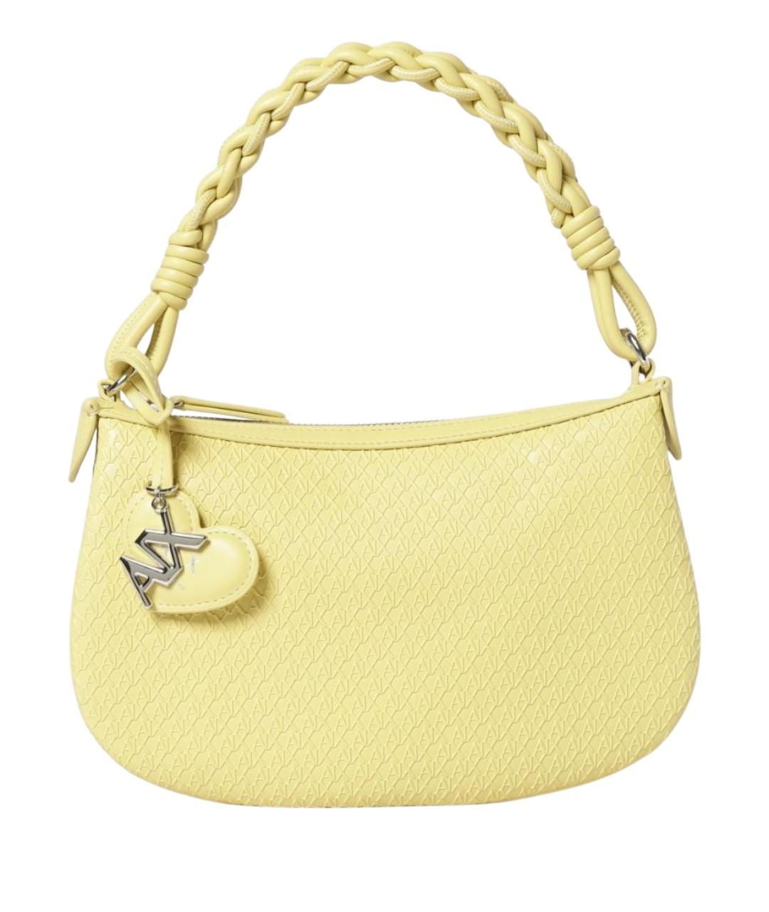 ARMANI EXCHANGE Желтая синтетическая сумка через плечо, фото 1