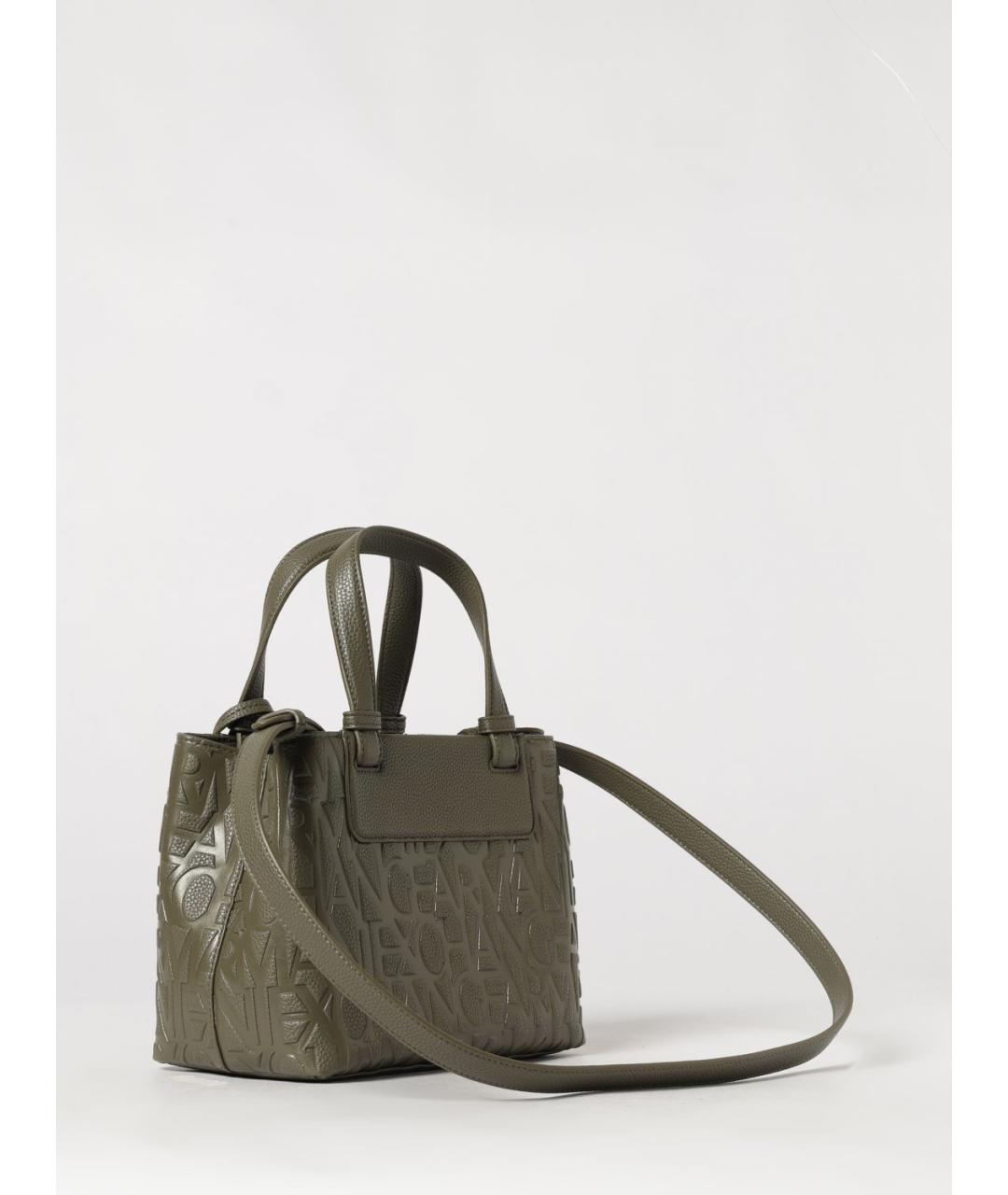 ARMANI EXCHANGE Хаки синтетическая сумка тоут, фото 2