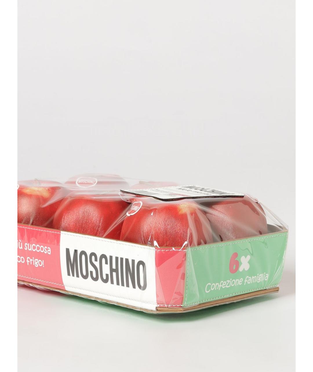 MOSCHINO Красная синтетическая сумка через плечо, фото 3