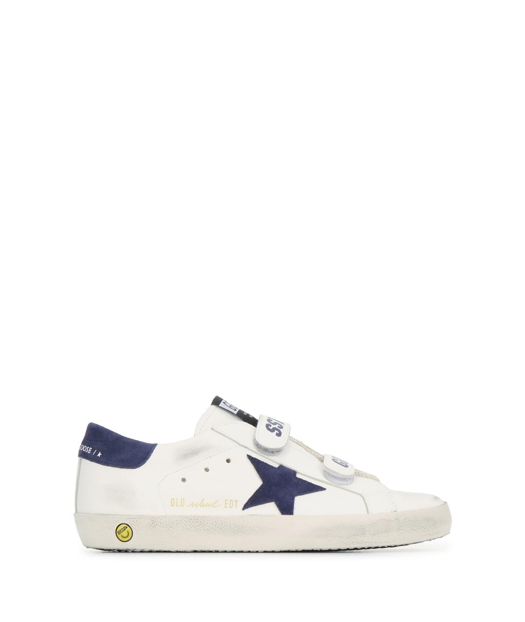 GOLDEN GOOSE Белые кожаные кеды, фото 1