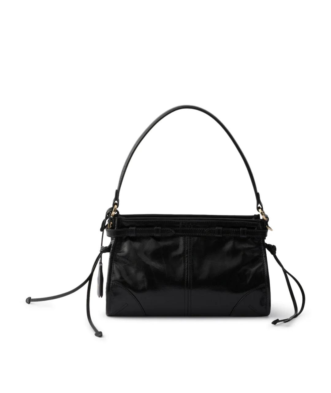 PRADA Черная кожаная сумка через плечо, фото 2