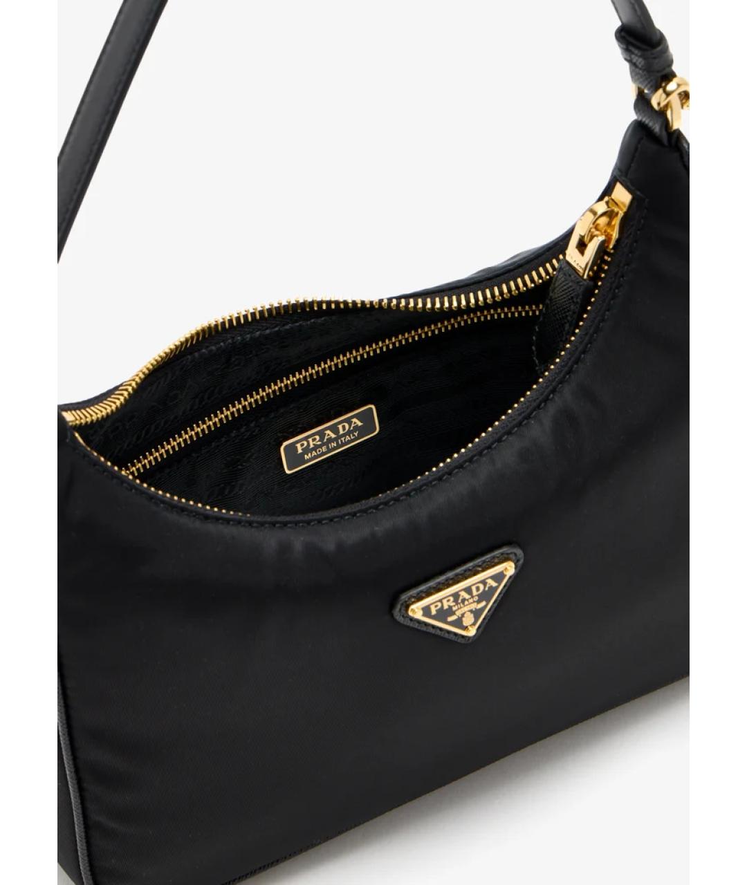 PRADA Черная нейлоновая сумка через плечо, фото 4