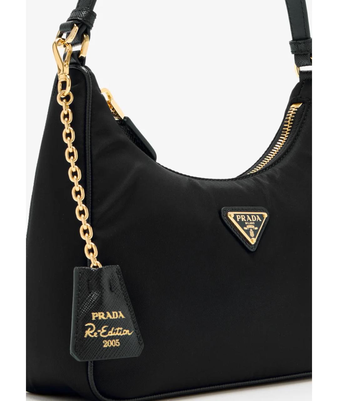 PRADA Черная нейлоновая сумка через плечо, фото 2