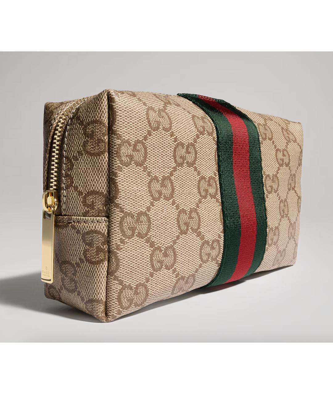 GUCCI Коричневая косметичка, фото 2