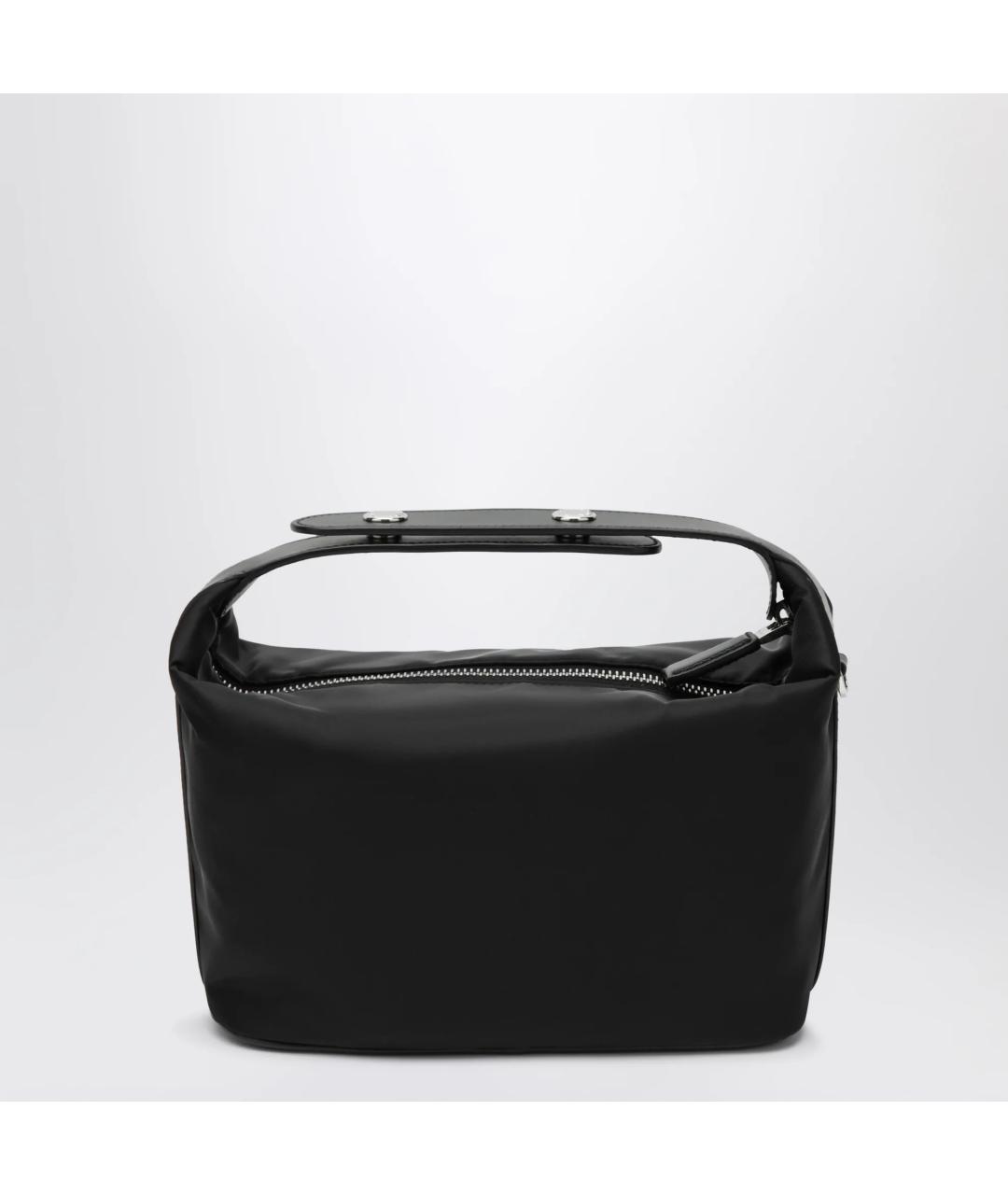 PRADA Черная синтетическая сумка с короткими ручками, фото 4