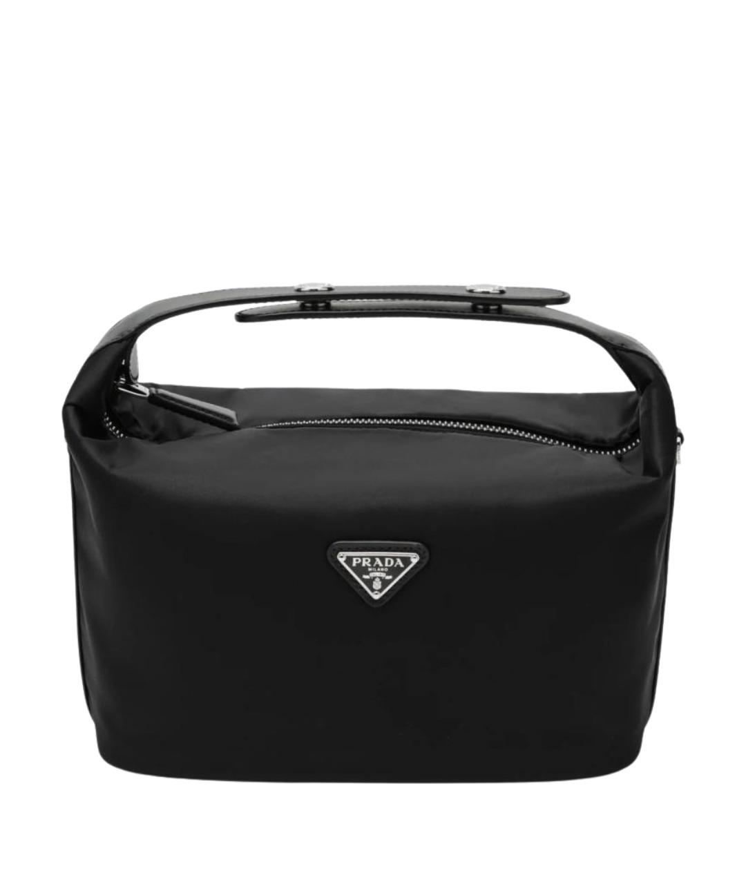 PRADA Черная синтетическая сумка с короткими ручками, фото 1