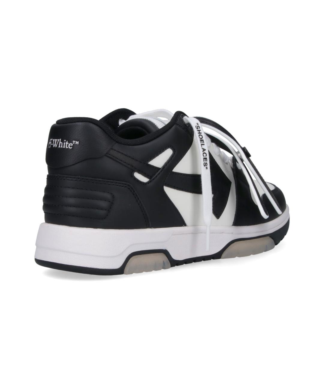 OFF-WHITE Белые кожаные низкие кроссовки / кеды, фото 4