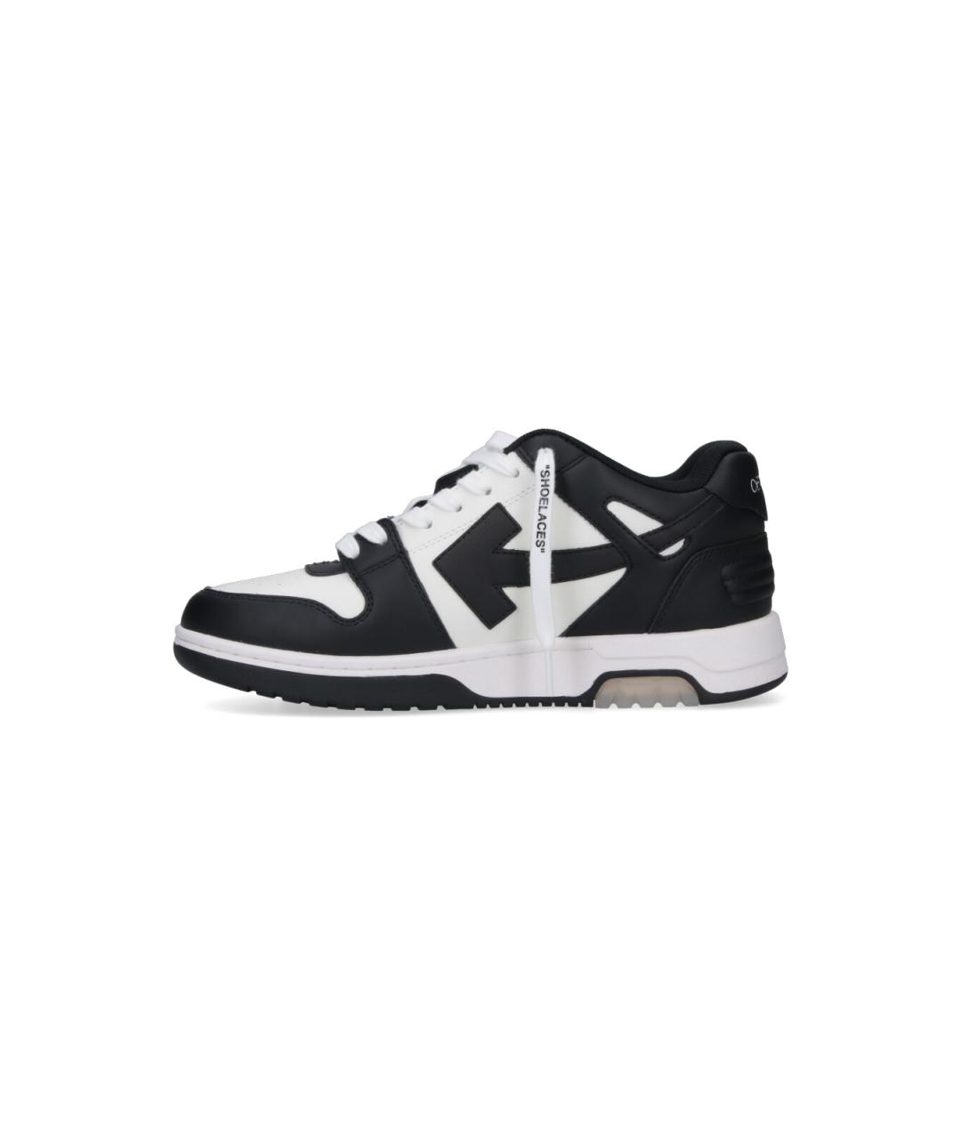 OFF-WHITE Белые кожаные низкие кроссовки / кеды, фото 3
