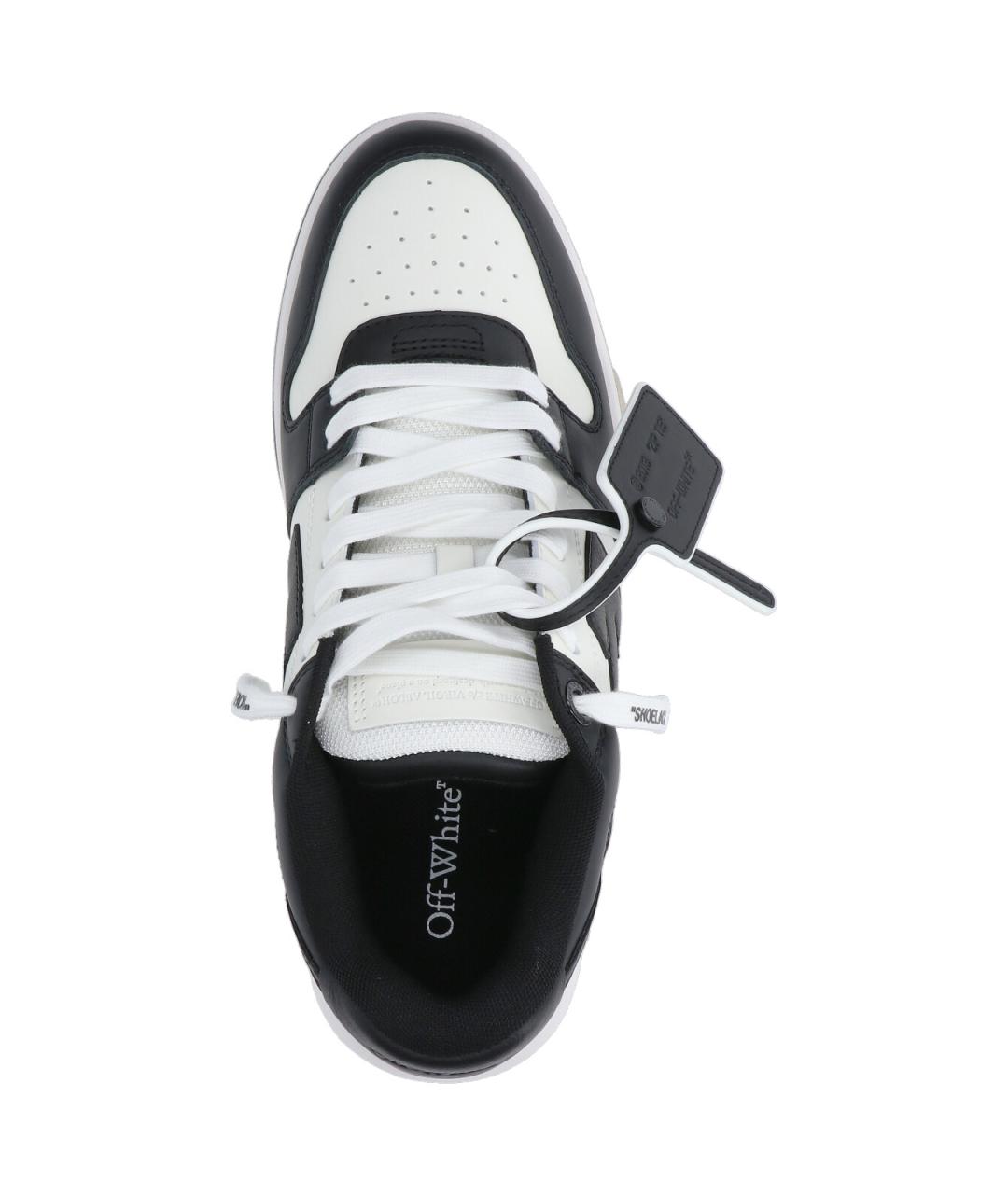 OFF-WHITE Белые кожаные низкие кроссовки / кеды, фото 5