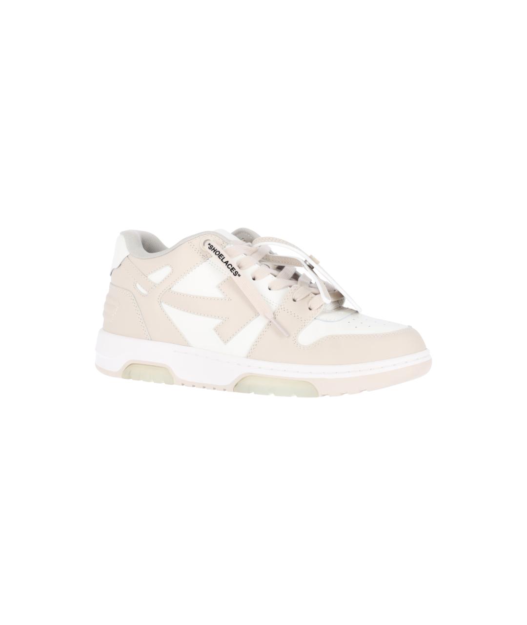 OFF-WHITE Мульти кожаные низкие кроссовки / кеды, фото 2