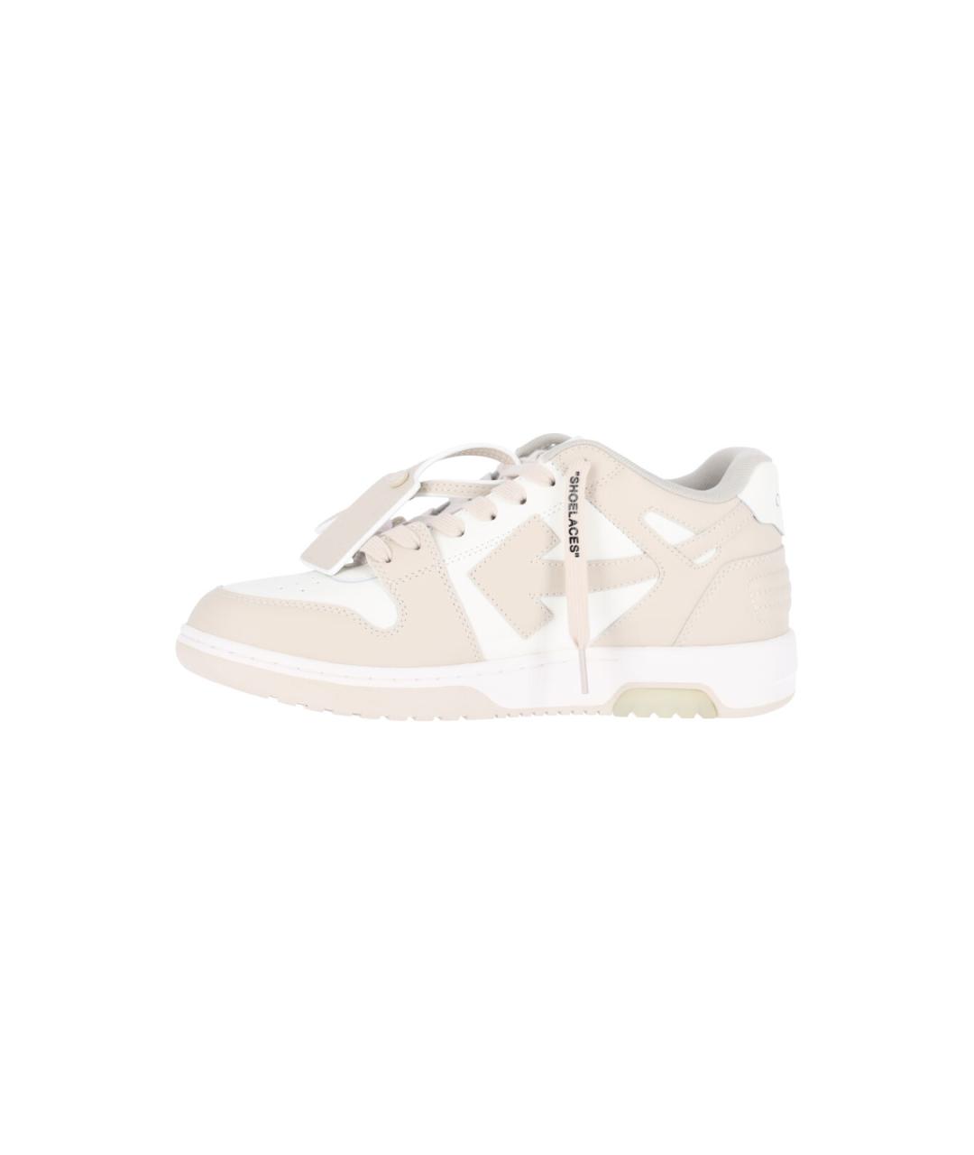 OFF-WHITE Мульти кожаные низкие кроссовки / кеды, фото 3