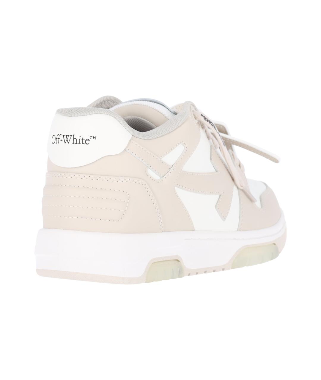 OFF-WHITE Мульти кожаные низкие кроссовки / кеды, фото 4