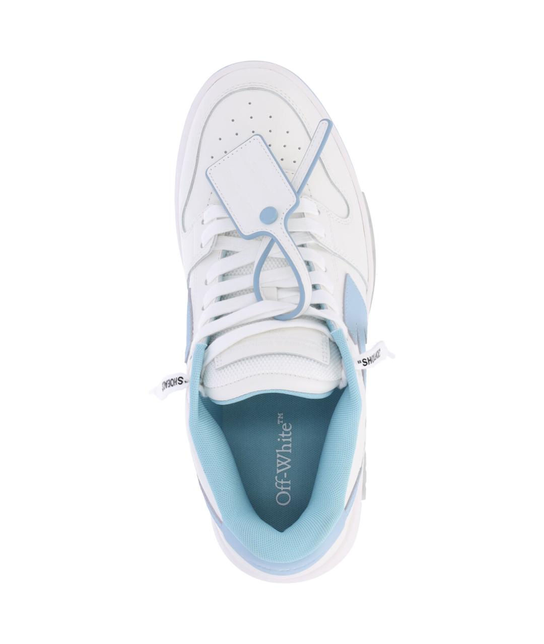 OFF-WHITE Белые кожаные низкие кроссовки / кеды, фото 5