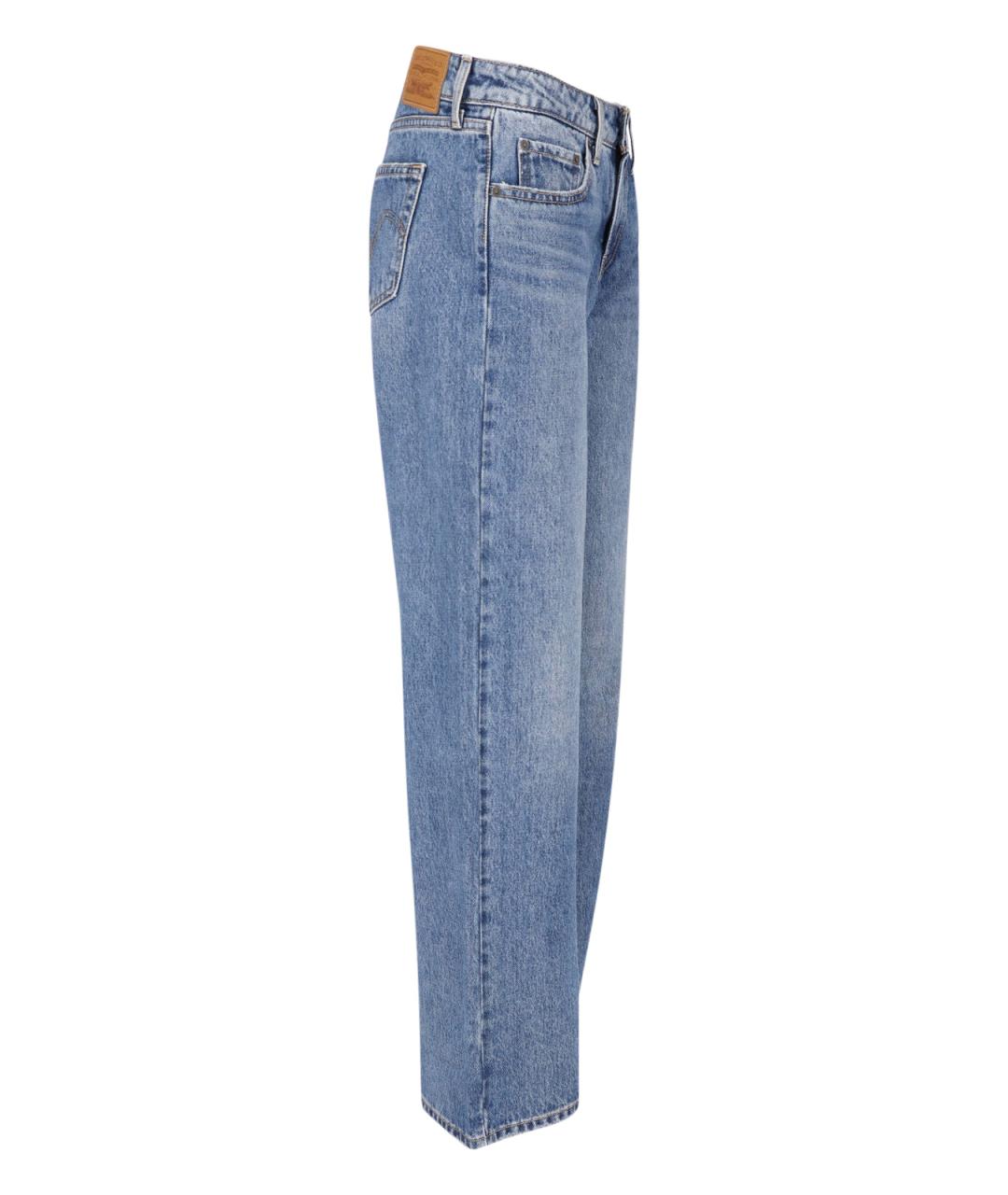 LEVI'S Синие хлопковые прямые джинсы, фото 3