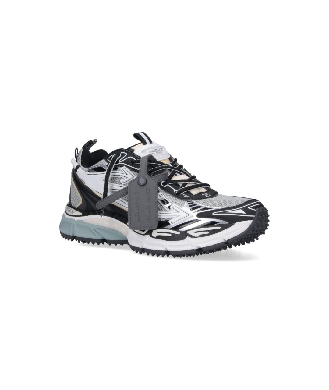 OFF-WHITE Серые низкие кроссовки / кеды, фото 2