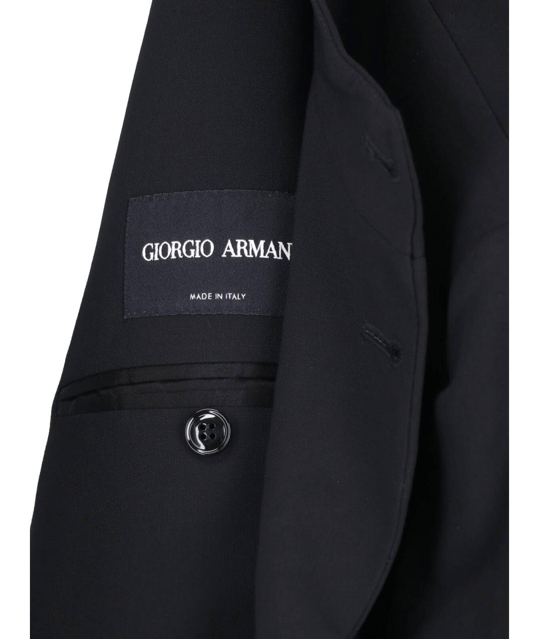 GIORGIO ARMANI Черный шерстяной пиджак, фото 5