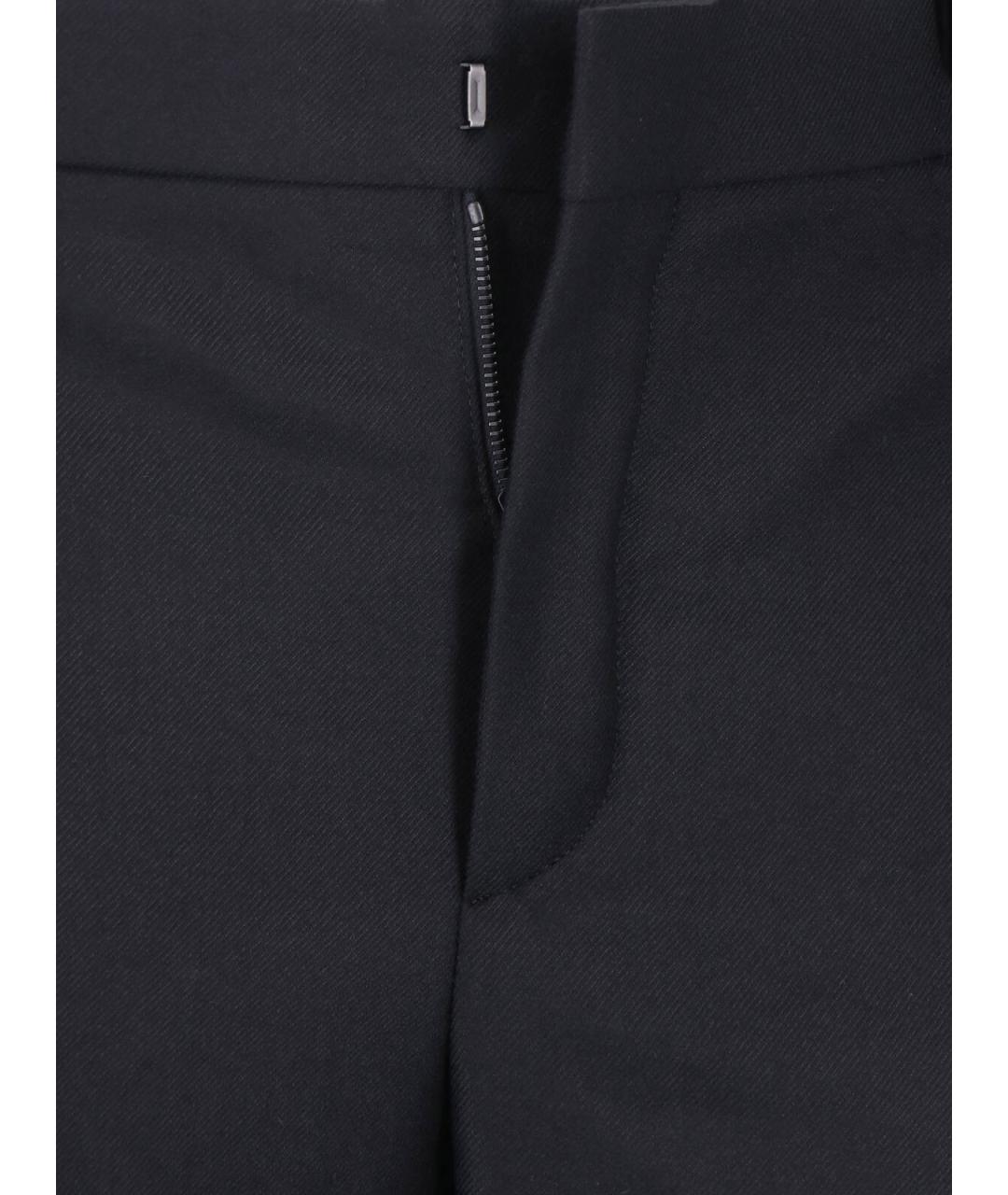 SAINT LAURENT Черные кашемировые брюки узкие, фото 5