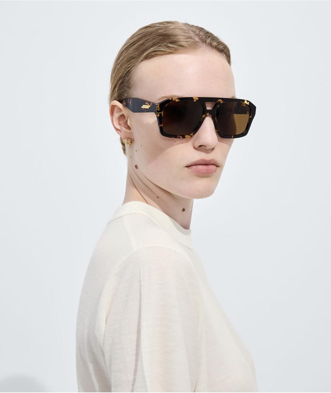 BOTTEGA VENETA Мульти пластиковые солнцезащитные очки, фото 2