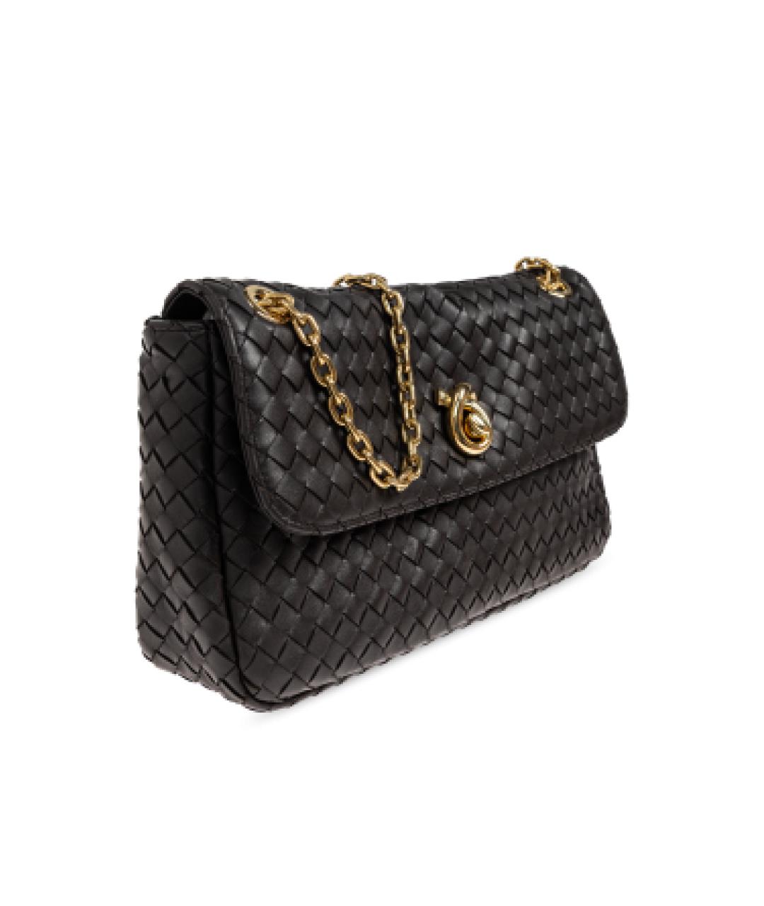 BOTTEGA VENETA Коричневая кожаная сумка через плечо, фото 4