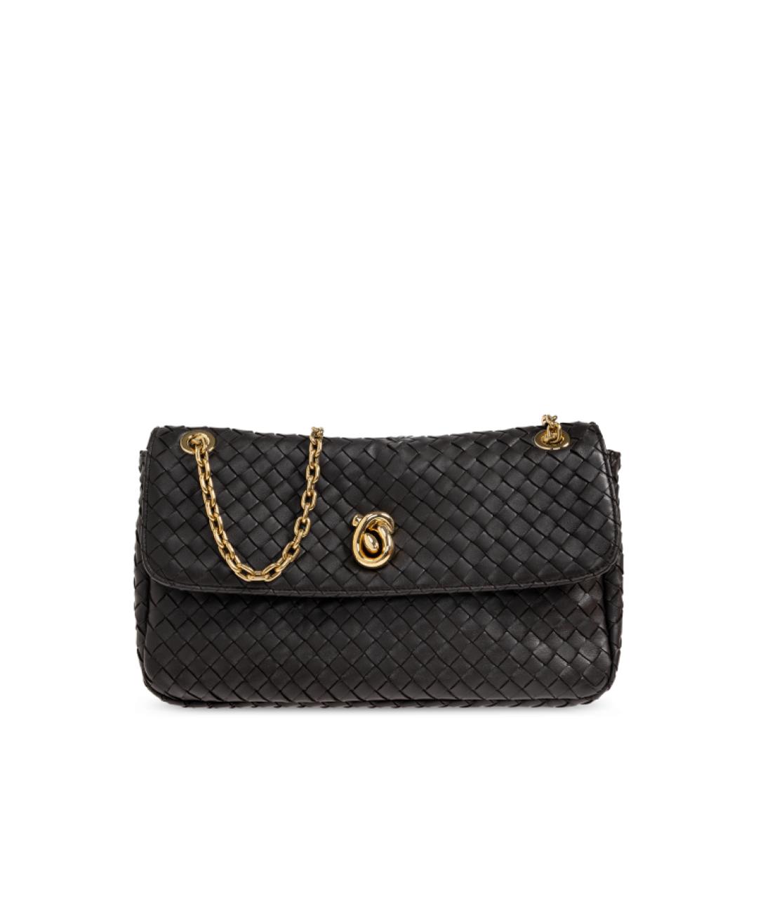BOTTEGA VENETA Коричневая кожаная сумка через плечо, фото 1