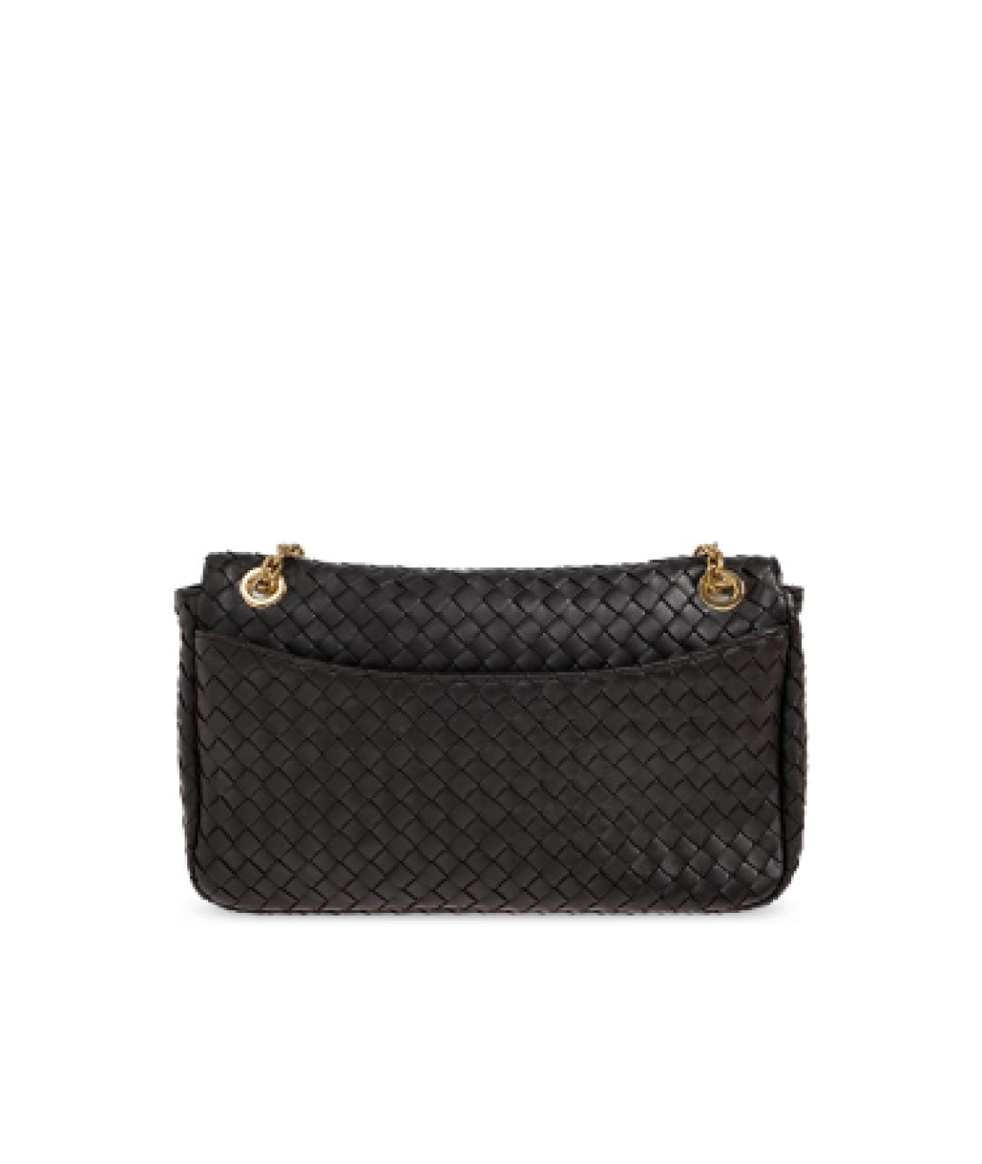 BOTTEGA VENETA Коричневая кожаная сумка через плечо, фото 3