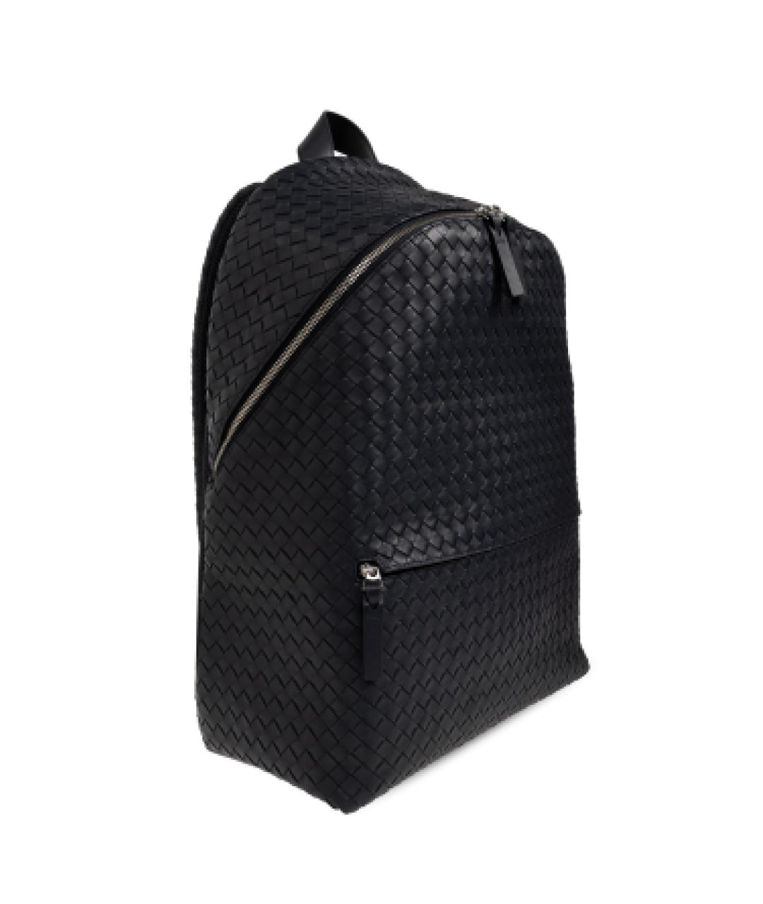BOTTEGA VENETA Темно-синий кожаный рюкзак, фото 4