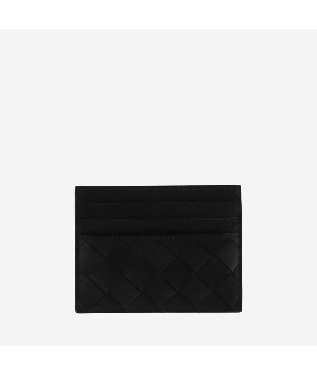 BOTTEGA VENETA Черный кожаный кардхолдер, фото 2