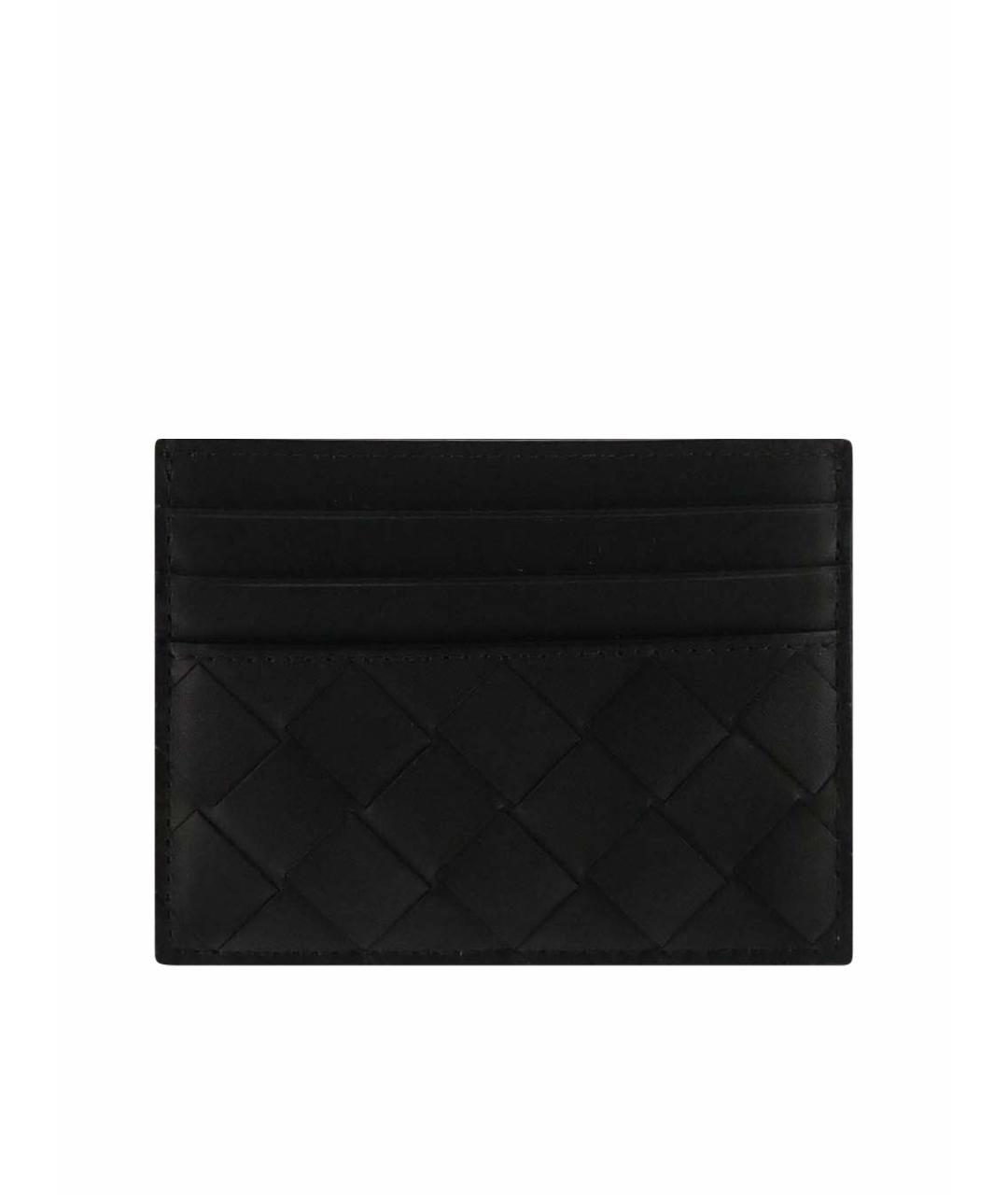 BOTTEGA VENETA Черный кожаный кардхолдер, фото 1