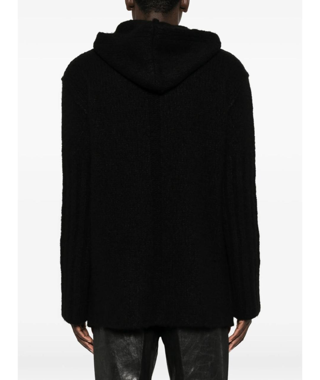 RICK OWENS Черный кашемировый джемпер / свитер, фото 4