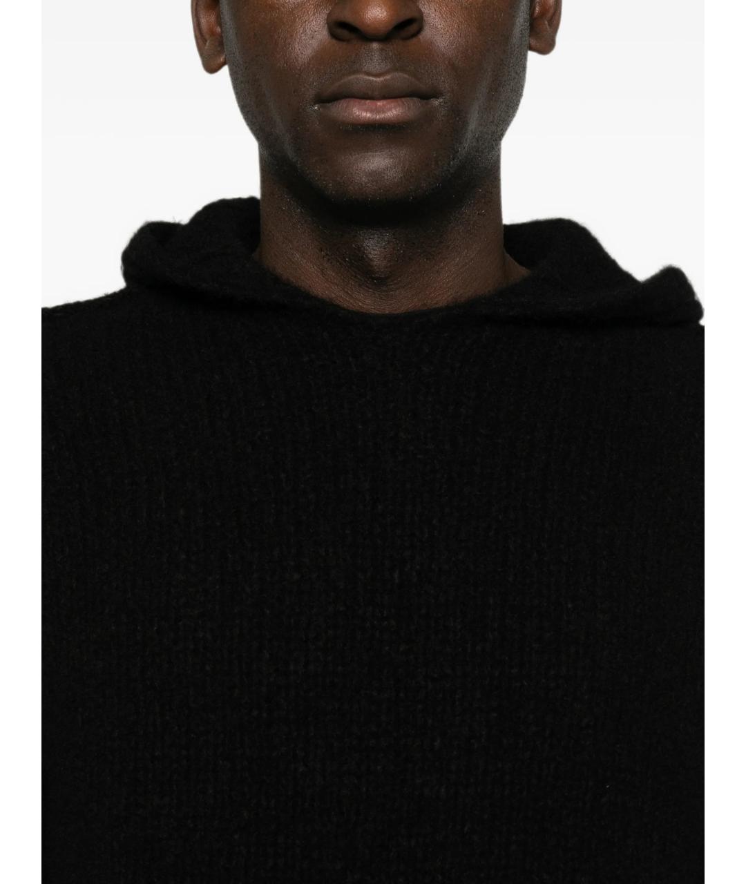 RICK OWENS Черный кашемировый джемпер / свитер, фото 5