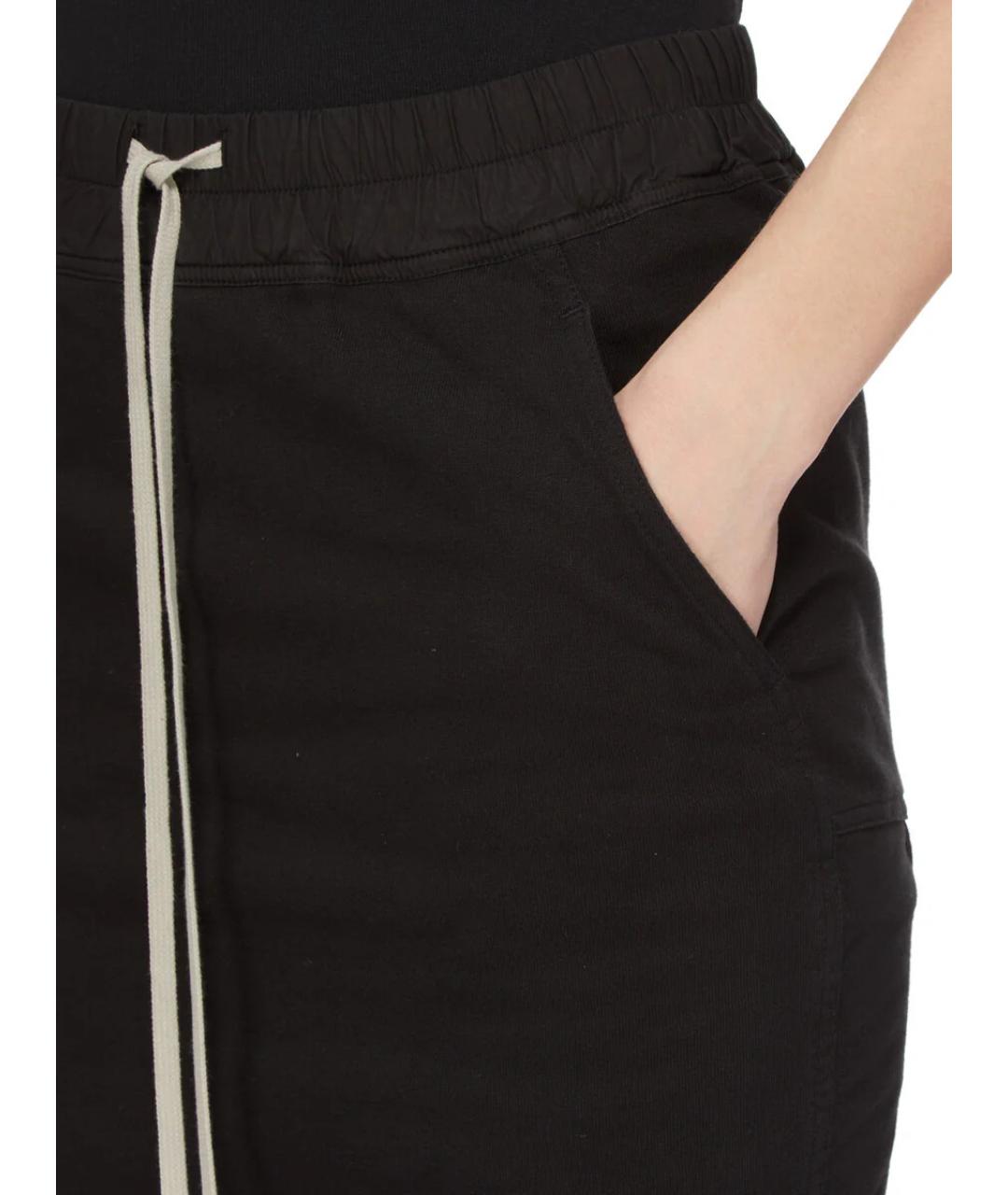 RICK OWENS DRKSHDW Черная хлопковая юбка макси, фото 5