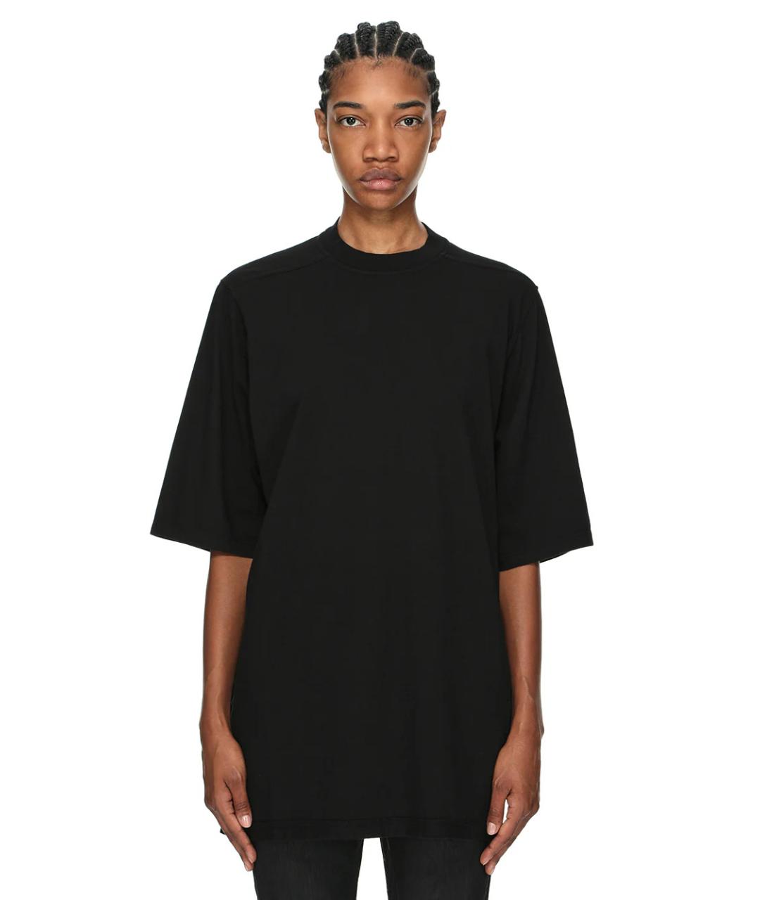 RICK OWENS DRKSHDW Черная хлопковая футболка, фото 1