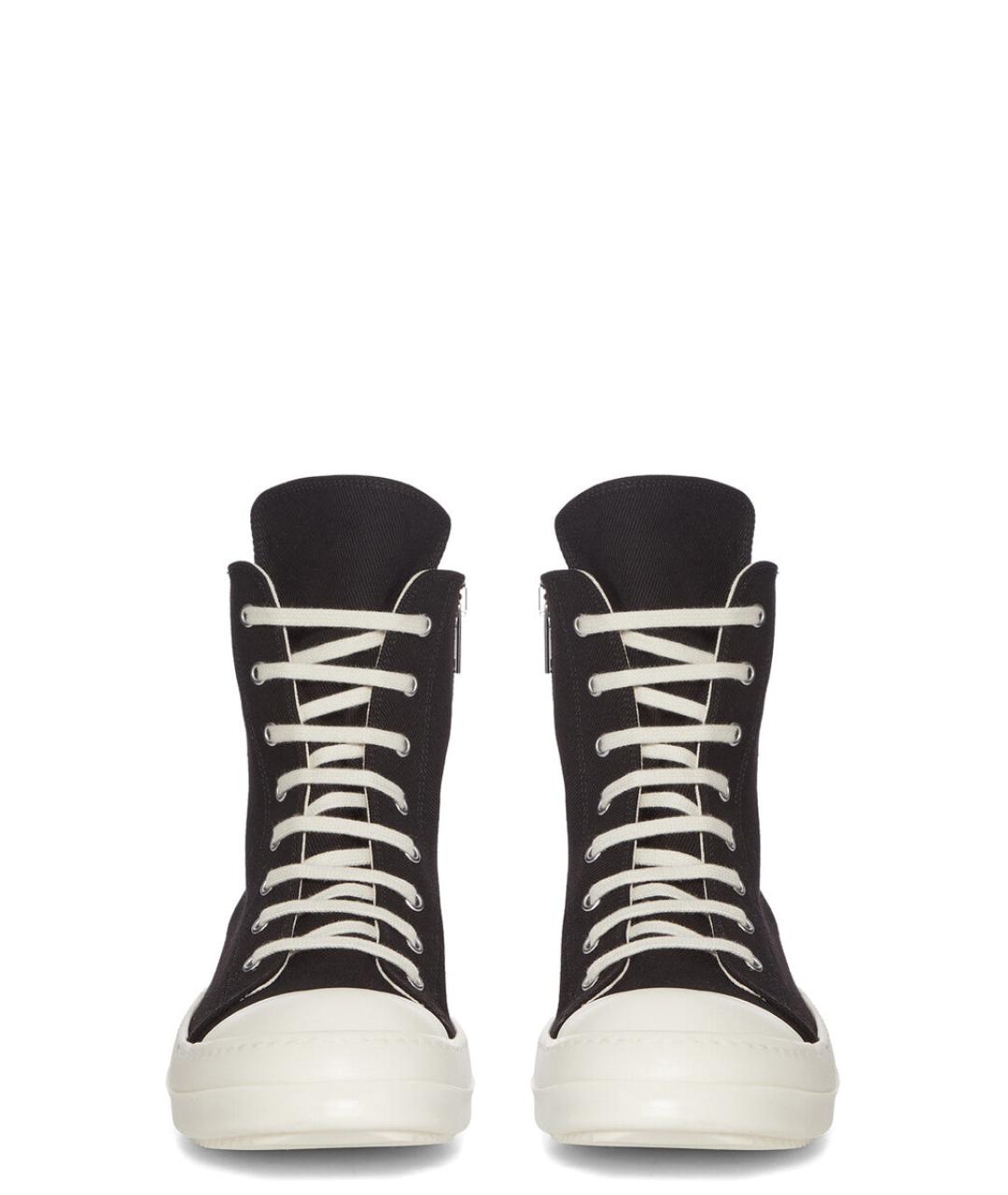 RICK OWENS DRKSHDW Черные текстильные кроссовки, фото 1