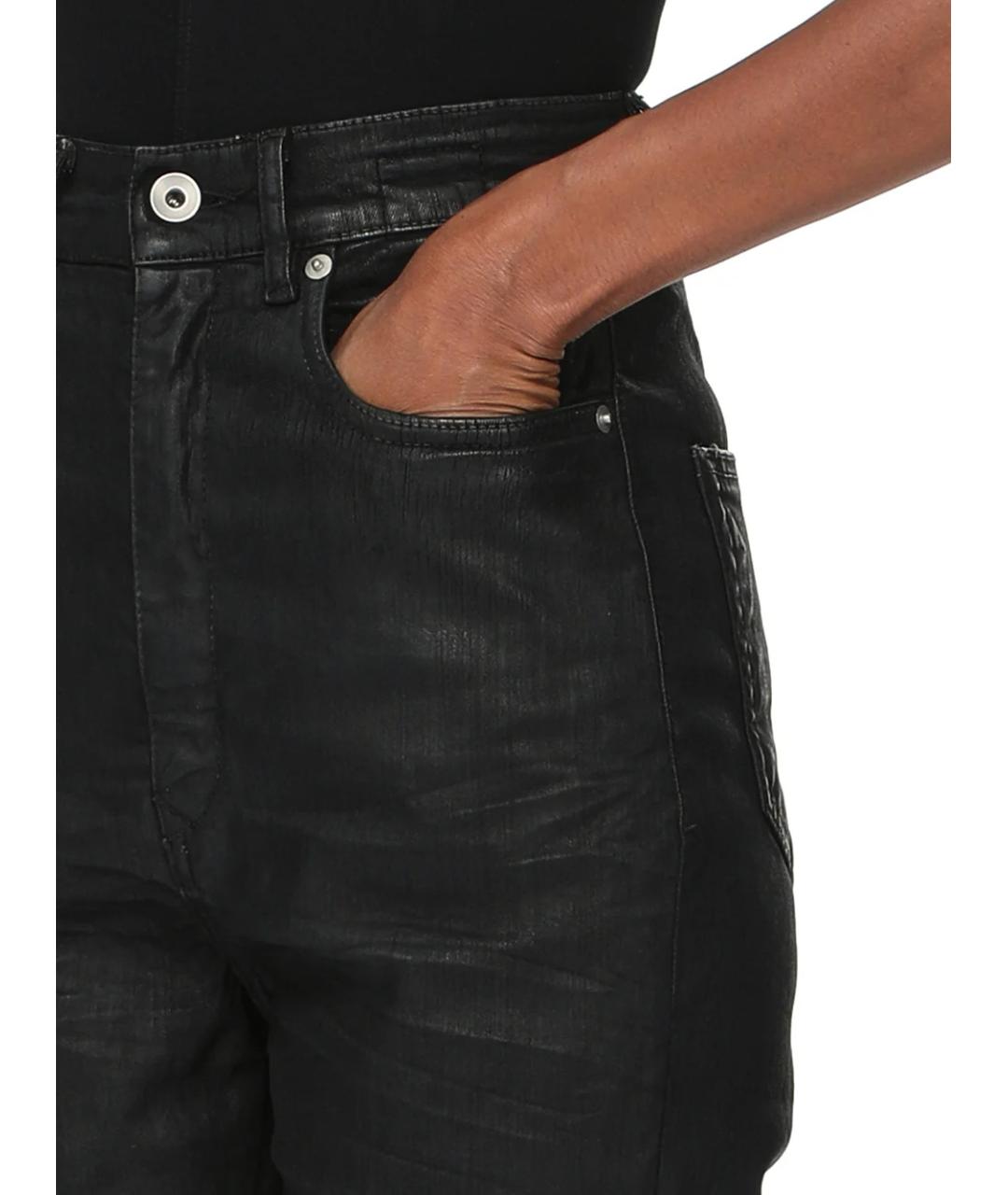 RICK OWENS DRKSHDW Черные хлопковые прямые джинсы, фото 6